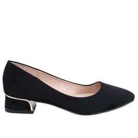 Marani Schwarze Pumps mit niedrigem Absatz
