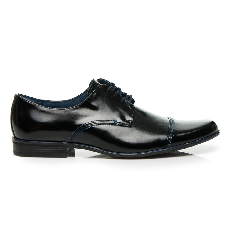 Lucca Lederschuhe mit Glanz schwarz