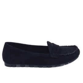 Anaya Schwarze Wildleder-Loafer für Damen