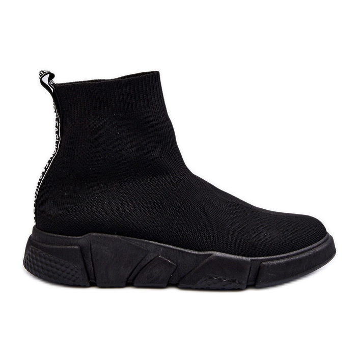 Damen-Sportschuhe mit Socke Schwarz Zirila