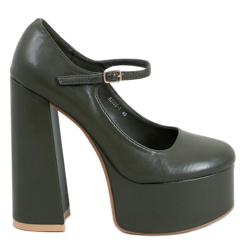 Plateaupumps von Rosario Armygreen grün