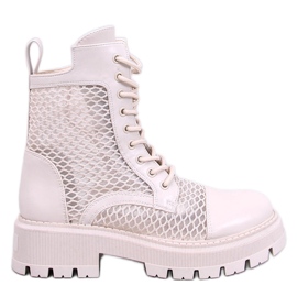 Ralston Panna durchbrochene Stiefeletten beige