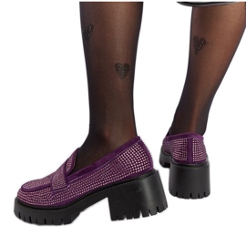 Lila Loafer mit massivem Absatz von Parent