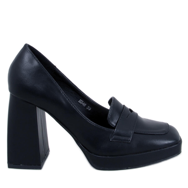 High-Heel-Loafer von Entee Black schwarz