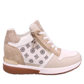 Telts Beige Keilsneaker