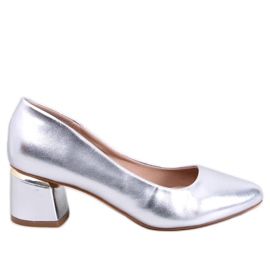Shers Silver High-Heel-Pumps silber-