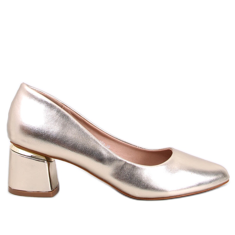 Shers Gold-Pumps mit hohen Absätzen golden