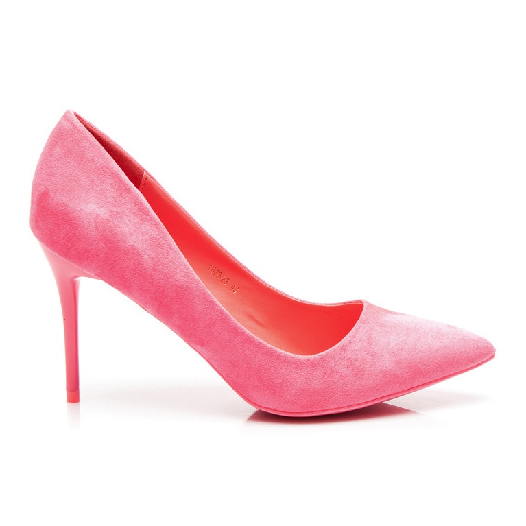 Vices Wildleder High Heels Schraubstöcke rosa