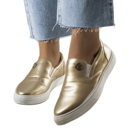 Goldene Slip-On-Sneaker von Taastru
