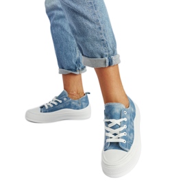 Blaue Blais-Plateau-Sneaker