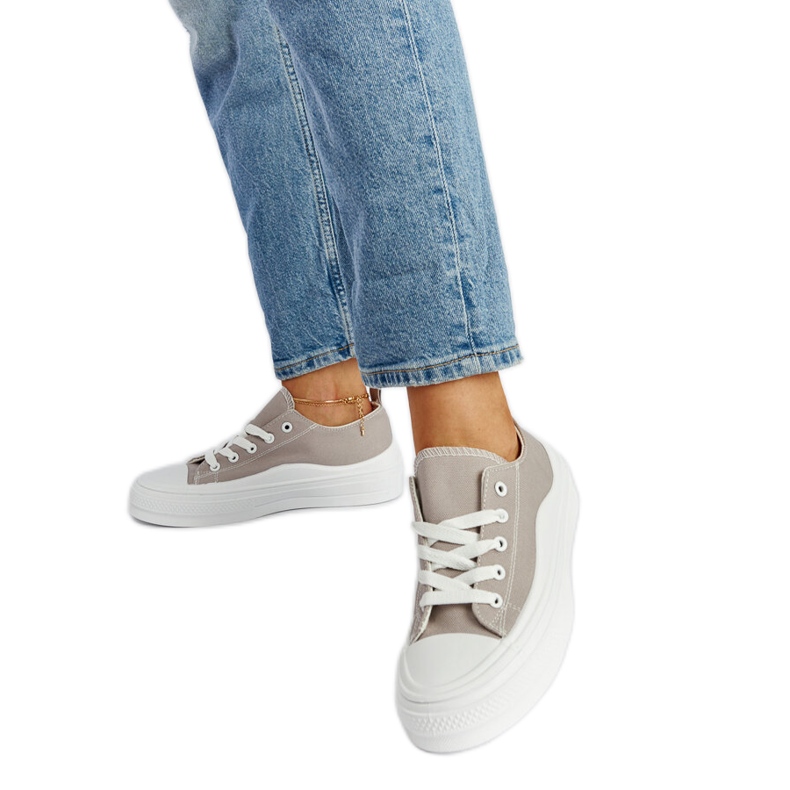 Graue Blais-Plateau-Sneaker