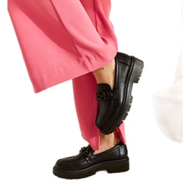 Schwarze Slipper mit Lyle-Schnalle