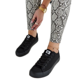 Schwarze Rocky-Sneaker aus Stoff