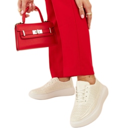 Silberne Plateau-Sneaker von Lori