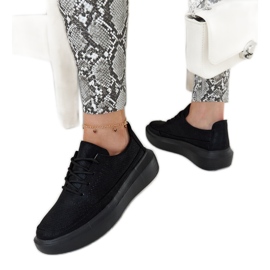 Schwarze Plateau-Sneaker von Lori