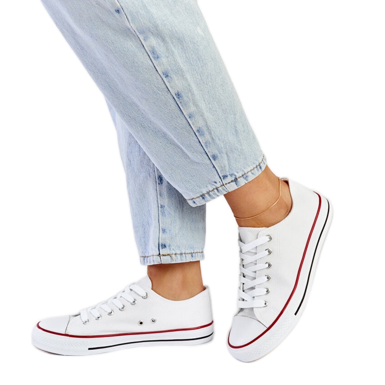 Anthony-Sneaker aus weißem Stoff