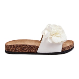 Weiße Blumen-Flip-Flops für Damen von Lulania