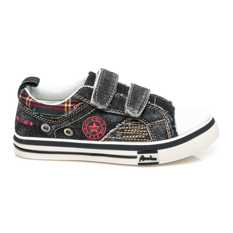 American Club Denim-Sneaker für einen Jungen schwarz