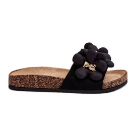 Damen-Flip-Flops mit Verzierungen Black Bunlia schwarz