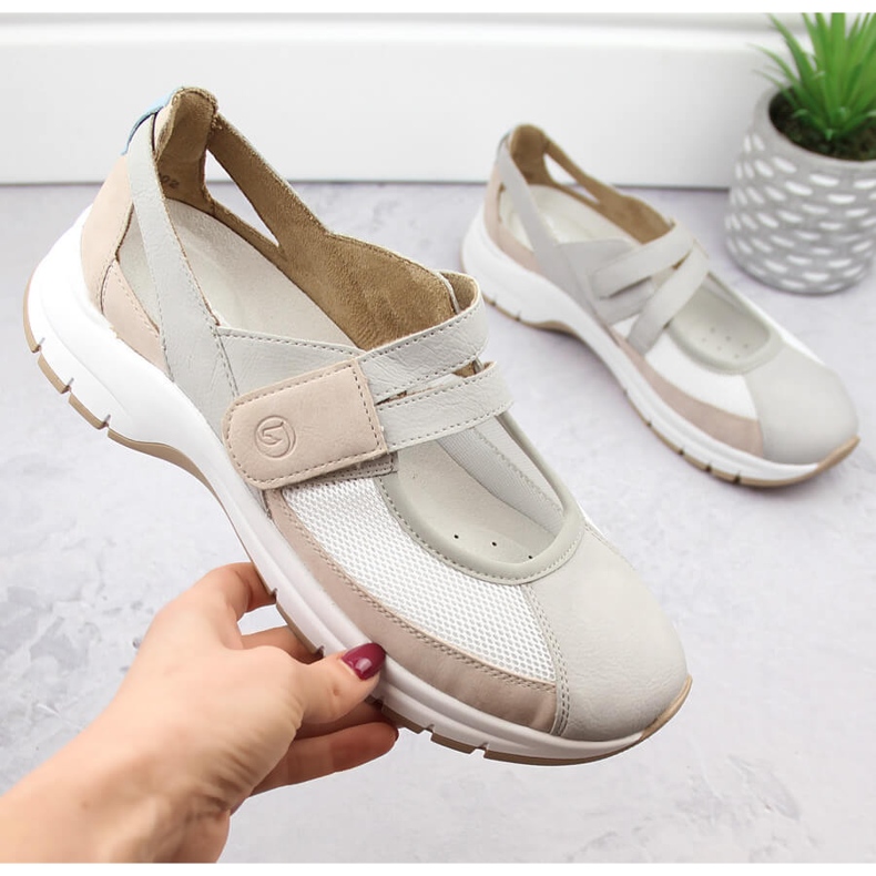 Bequeme Damenschuhe mit Klettverschluss, mehrfarbig Remonte D0G08-40