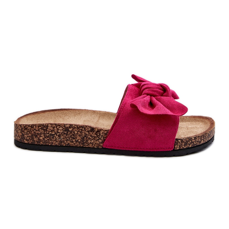 Damen-Flip-Flops mit Schleife, Fuchsia Ezephira rosa