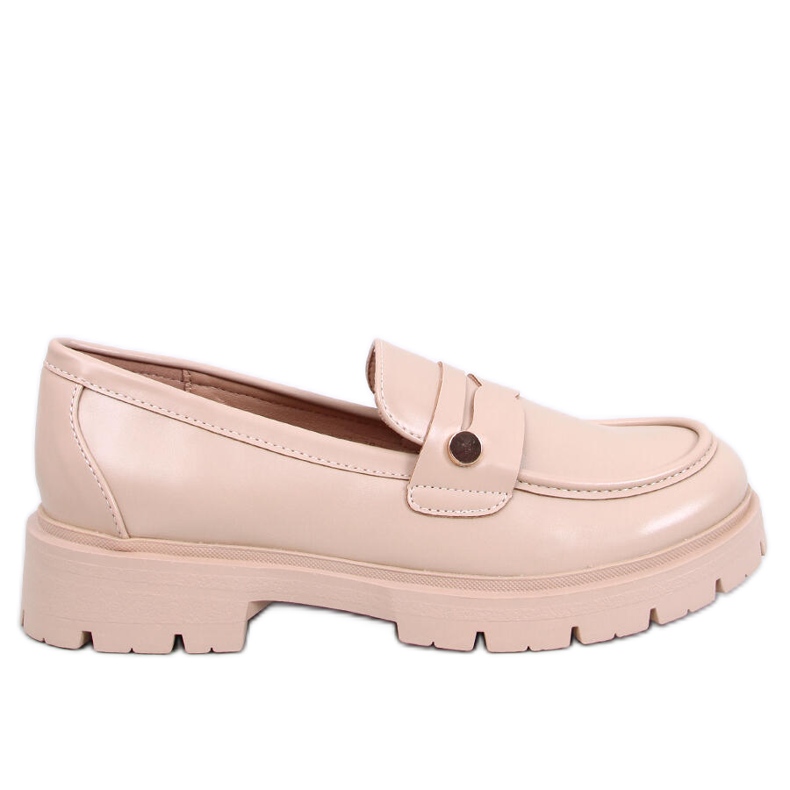 Sidney Khaki Plateau-Loafer beige