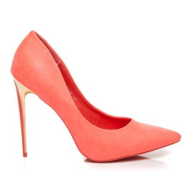 Seastar Wildlederpumps auf einem Absatz rosa mehrfarbig