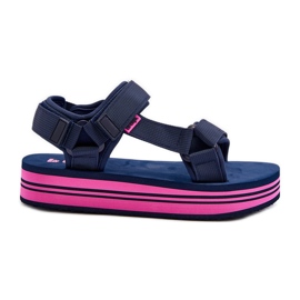 Damen-Plateausandalen Lee Cooper LCW-24-05-2754L Marineblau