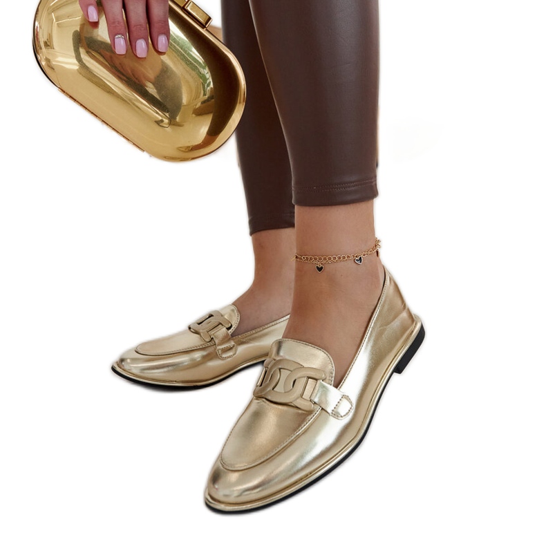 Goldene klassische Zana-Loafer