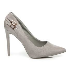 Seastar Modischer High Heels mit Schnalle grau