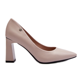 Vinceza Pumps mit hohem Absatz, Öko-Leder, Grau Giseleni