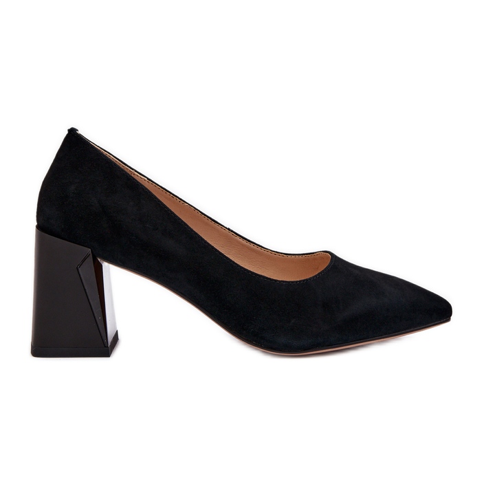 Vinceza Schwarze Alessyndra-Wildlederpumps mit hohem Absatz