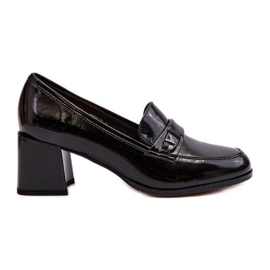 Vinceza Schwarze Lackpumps mit hohem Absatz Felicijana