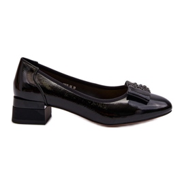 Vinceza Schwarze Ilvanna-Pumps aus Lackleder