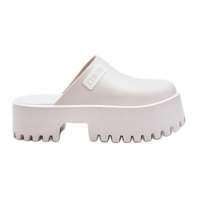 Damen-Flip-Flops mit massiver Sohle Big Star NN274015 Weiß