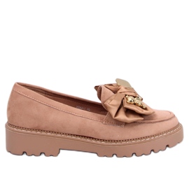 Pennsy Camel Mokassins mit dekorativem Teddybär braun