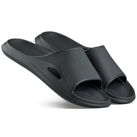 Schwarze Schwimmbad-Flip-Flops