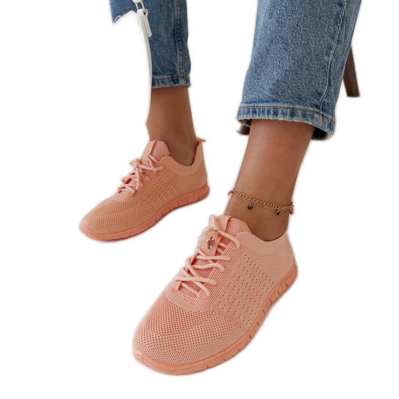 Mairago-Sneaker aus rosafarbenem Stoff