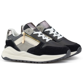 Lässige Sportschuhe für Damen, schwarze Turnschuhe