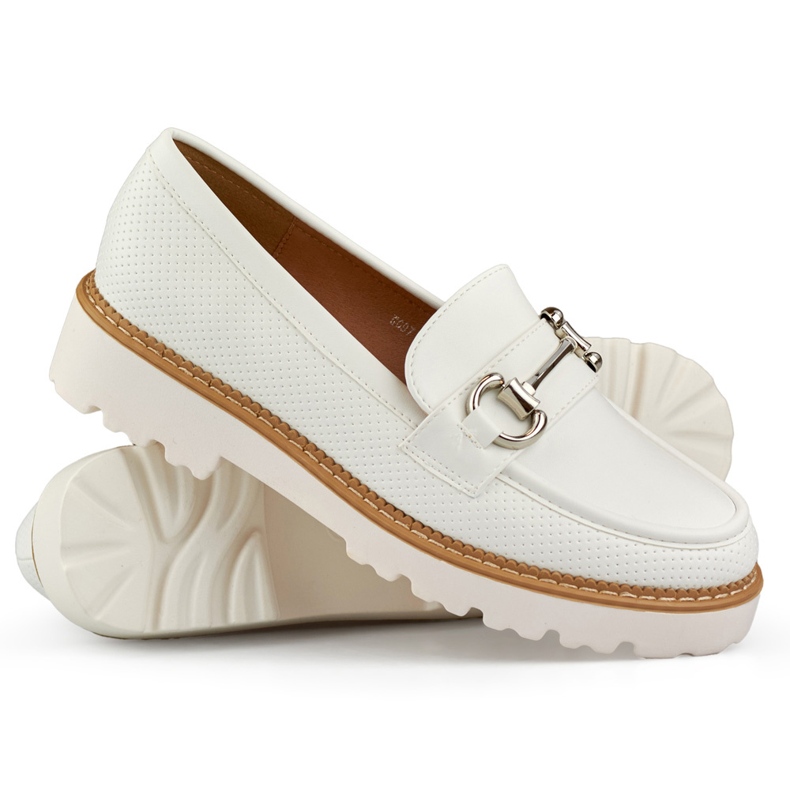 Weiße Plateauschuhe für Damen