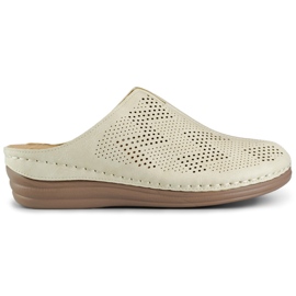 Gesundheits-Flip-Flops für Damen mit geschlossenen Zehen beige