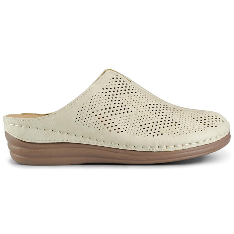 Gesundheits-Flip-Flops für Damen mit geschlossenen Zehen beige