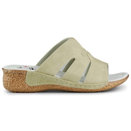 Gesunde Damen-Flip-Flops, bequeme Komfort-Flip-Flops beige