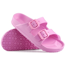 Rosa Flip-Flops mit zwei Schnallen
