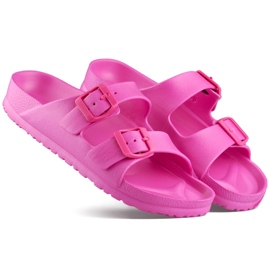 Rosa Flip-Flops mit zwei Schnallen