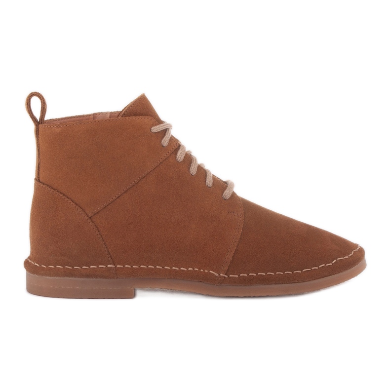Marco Shoes Stiefeletten mit Zopfmuster braun