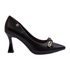 Vinceza Öko-Lederspikes Schwarz Kismetti