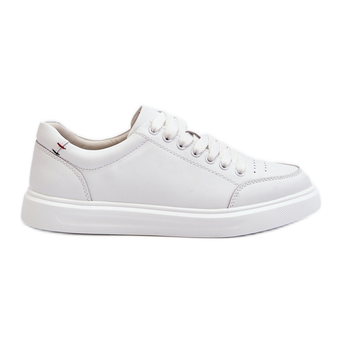 Vinceza Damen Sneakers Naturleder Weiß Dimpna