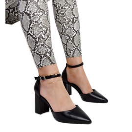 Schwarze Artje-Pumps mit hohem Absatz