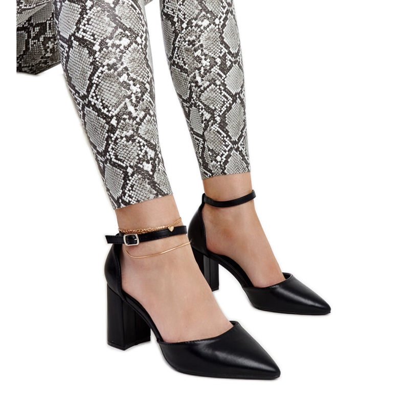 Schwarze Artje-Pumps mit hohem Absatz